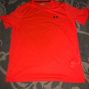 Orange under armour athletic shirt